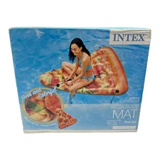 Intex Pool Mat Inflatable Pizza Slice Realistic Design Float Giant Size 69 x 57