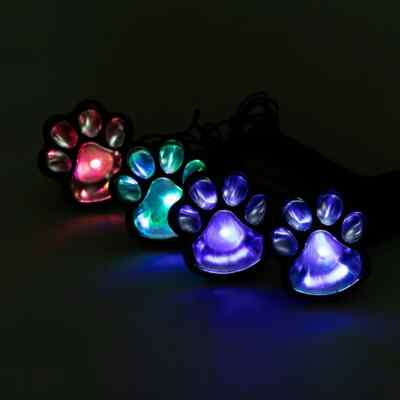 Waterproof Solar Outdoor Paw Print  Lights  (Set 4)- Color flashing