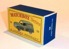 Matchbox Lesney No 59 Ford Singer Van empty Repro D Box