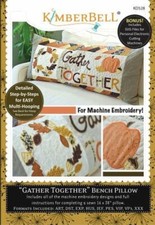 Gather Together Bench Pillow By Kimberbell - Machine Embroidery Pattern