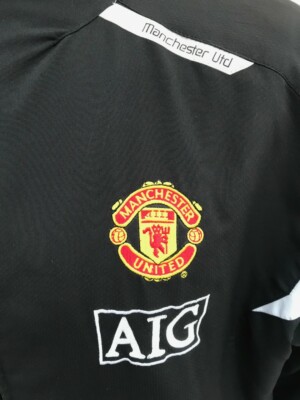 Nike Manchester United Away 2006-2007 Black Tracksuit Top Shirt