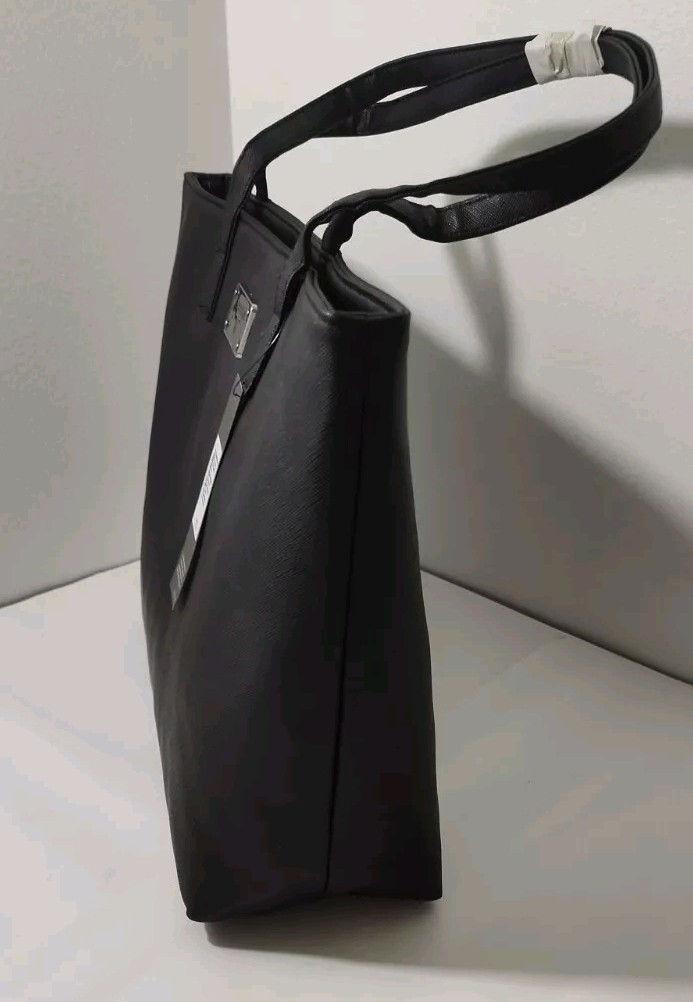 TAHARI Tote Black Saffiano Man Made Leather Style #TN1769/P08 NWT