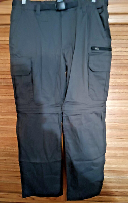 Pantalon Convertible BC Clothing Homme – Cargo Randonnée, Taille XL (38x30), Bleu