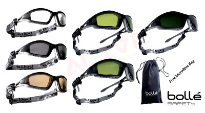 Bolle TRACKER II Safety Glasses Goggles Spectacles & FREE pouch bag
