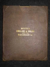 Bett's Itinerant & Commercial Map of England & Wales, Railways (1841) Victorian