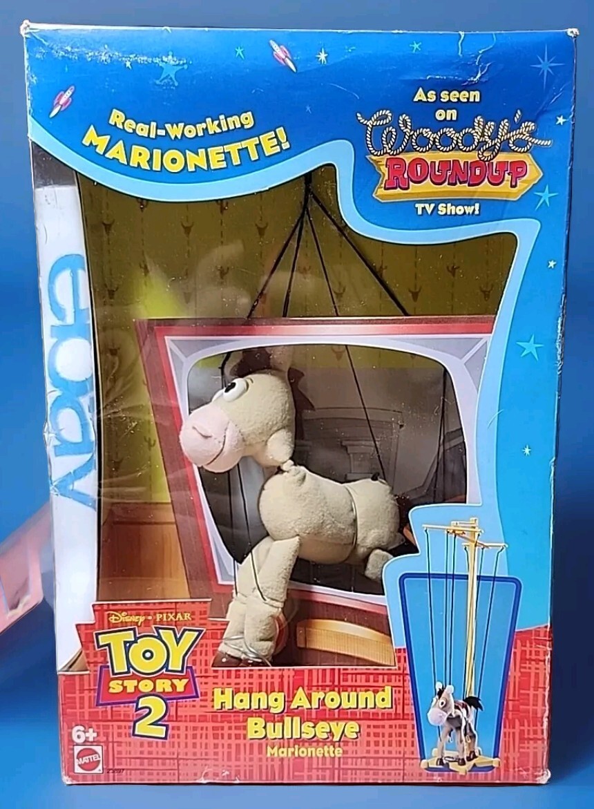 Vintage HTF Toy Story Woody's Roundup Hang Around Woody & Bullseye
