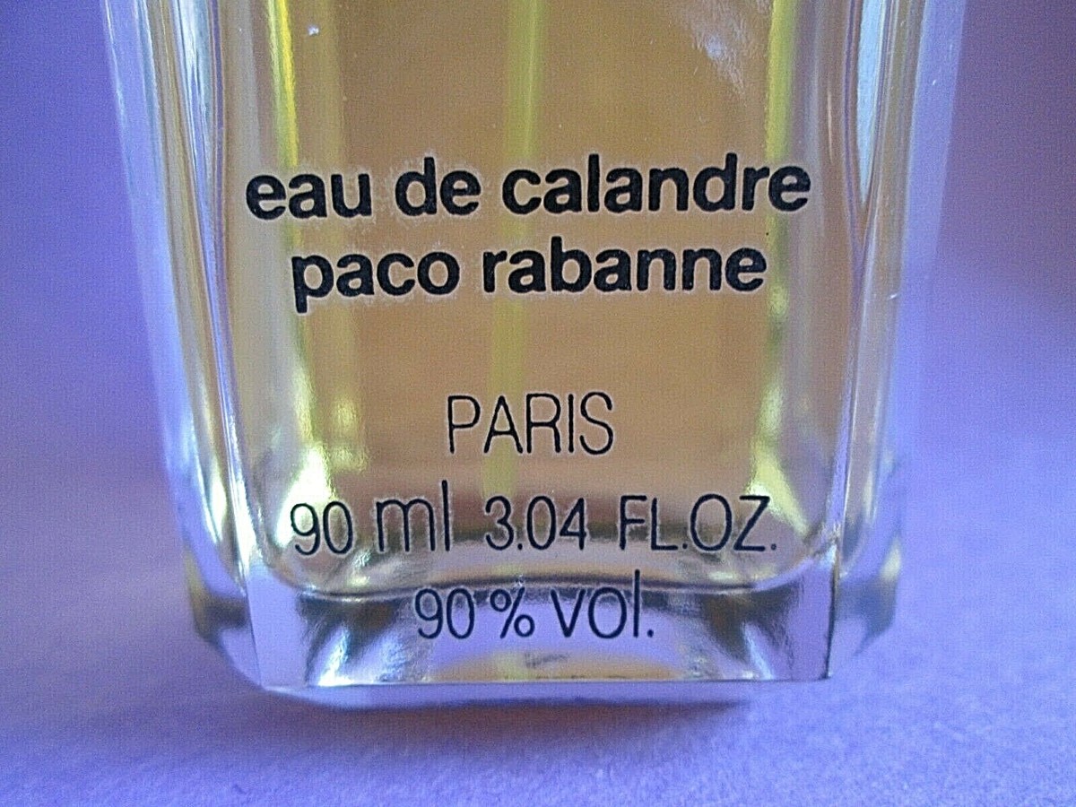 Eau de Calandre by Paco Rabanne Vintage Perfume Spray 90 ml 3.04