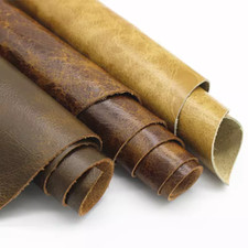 1Pcs Cowhide Cow hide Leather Pieces Skin Partial Hide DIY Light Purple 1.2mm