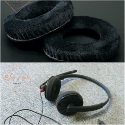 Thick Velour Velvet Ear Pads Cushion For Plantronics Blackwire C320-M Headphone