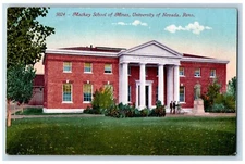 Reno Nevada Postcard Mackay School Mines University Building Exterior View c1910