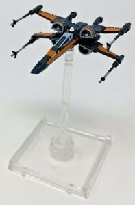 Star Wars X Wing T 70 X Wing Poe Dameron W Base Miniatures Game Ffg Ebay