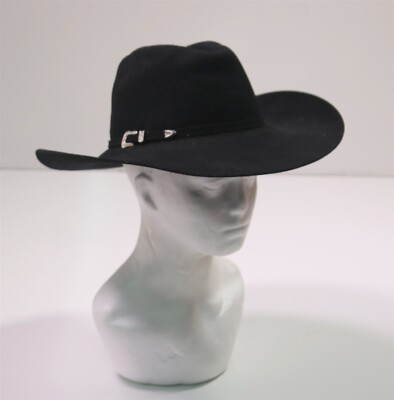 Bailey Mens Black Angora Blent Rabbit Felt XXXX Cowboy Western Hat 7 (56)