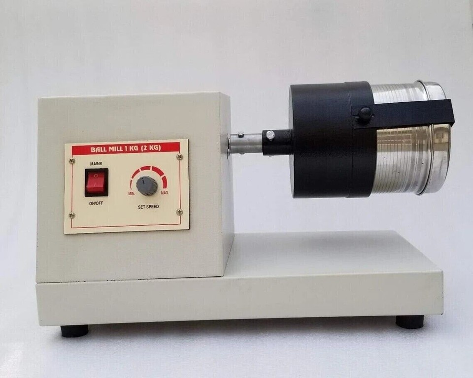 New Laboratory Ball Mill 2 kg Motor Driven Heavy Medical & Lab