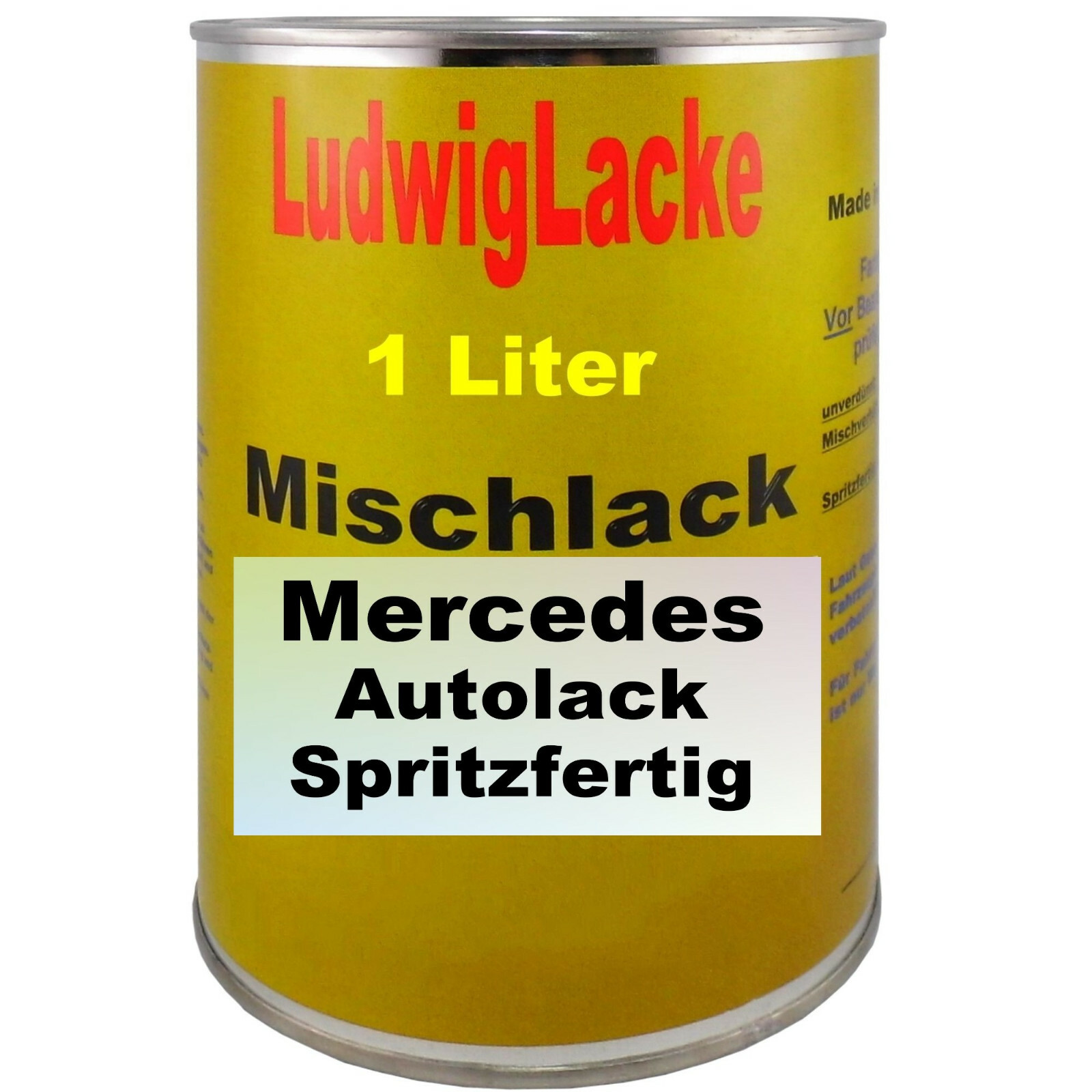 Autolack-Set Obsidianschwarz Metallic 197 Für Mercedes – 1x Basislack + 1x Klarlack, Je 400ml