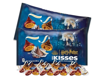 2 New Hershey's 9.5 oz HARRY POTTER Kisses Milk Chocolate  Candy Bag