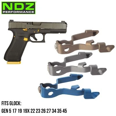 NDZ PERFORMANCE Glock Gen 5 17 19 45 SP47249 OEM Extended Slide Stop Release Steel Cerakote PVD