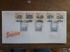 AUSTRALIA 1990 BOOMTIME SET/STRIP 5 STAMPS FDC- GPO MELBOURNE BUILDING