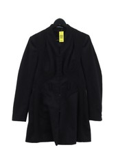 Catherine Deane Women's Coat S Black Cashmere With Silk, Wool Overcoat