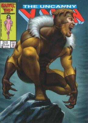 Marvel Masterpieces 2022 Variant Card [999] #58 Sabretooth