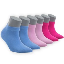 Women  s Bamboo Ankle Socks   Soft  Breathable 6 Pack -582
