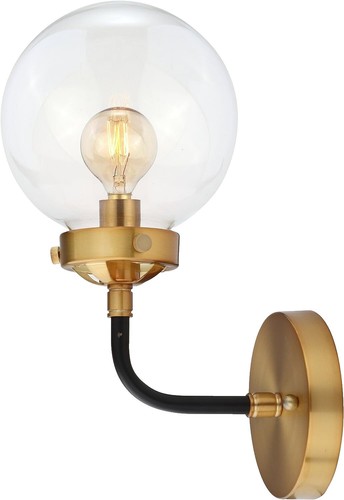 180° Black Motion-Sensing Outdoor Decorative Wall Lantern Sconce