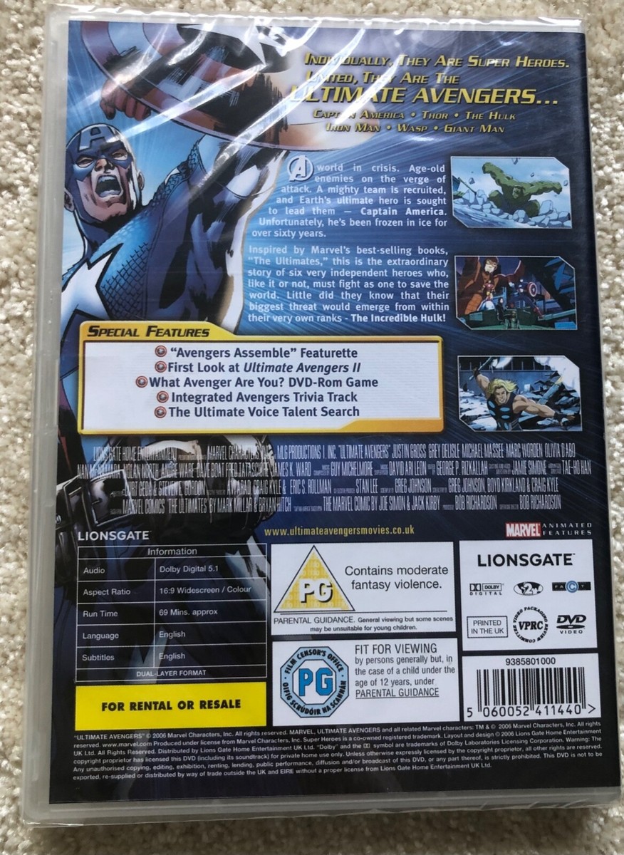 Ultimate Avengers The Movie FIRST EVER MARVEL ANIMATED MOVIE