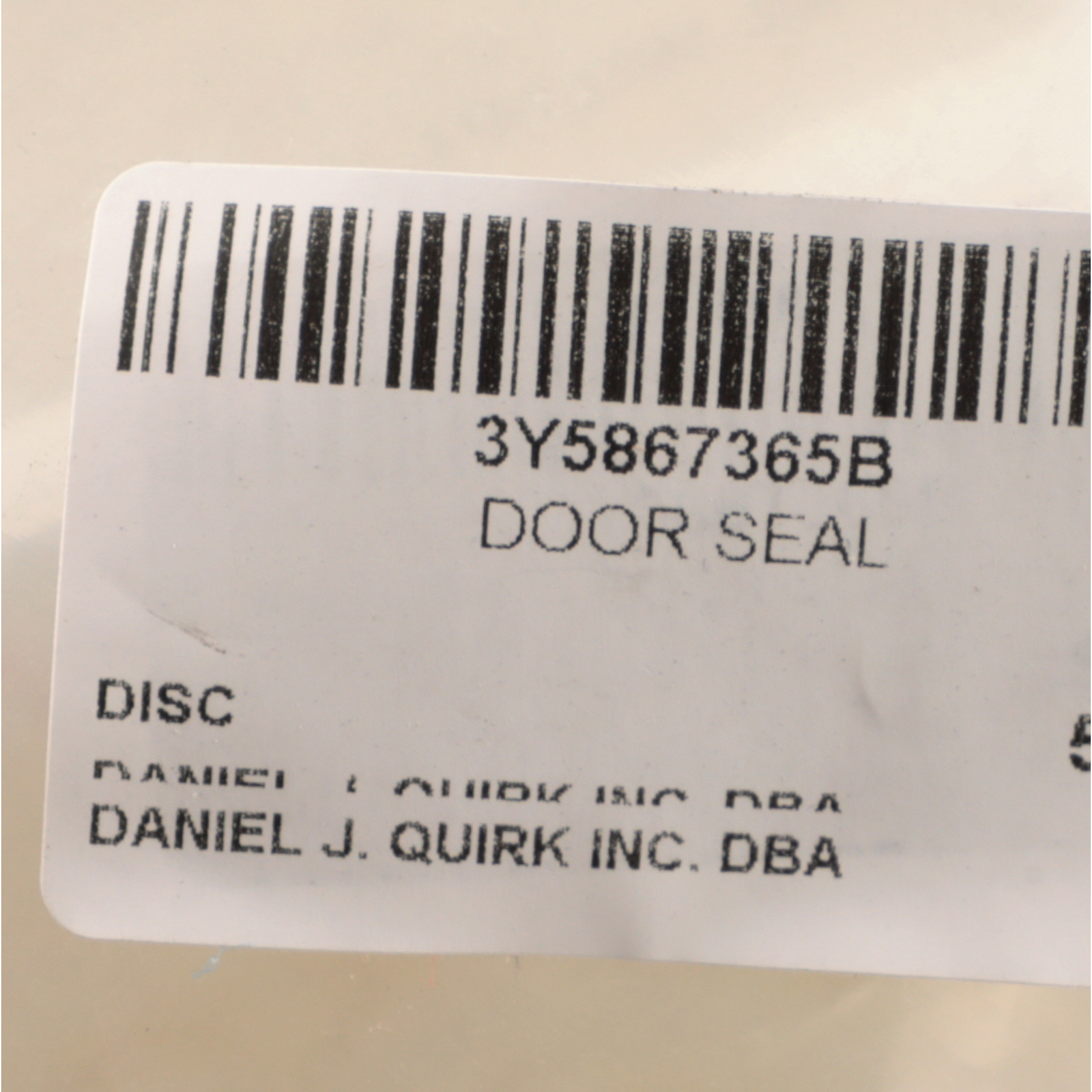 Genuine Bentley 2010+ Mulsanne Door Seal Outer Glass Channel 3Y5867365B