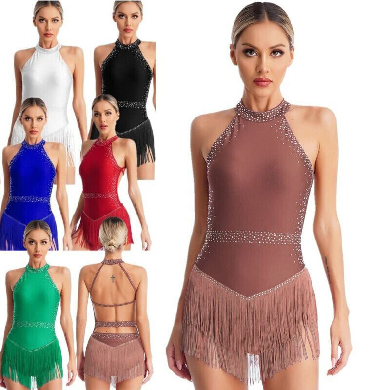 Abiti donna costume rete danza moderna lirica tulle gonna danza latino