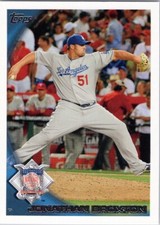 2010 Topps Update #US70 Jonathan Broxton Los Angeles Dodgers