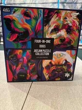 Professor Puzzle Jigsaw Four-In- One Anstract Dogs  Collection 4 X 1,000  NIB