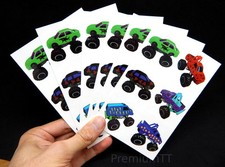 Premium Monster Truck Temporary Tattoos, Party Favors