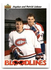 1991-92 Upper Deck #644 Stephan Lebeau / Patrick Lebeau