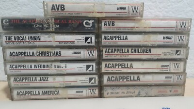 Lot of 13 Acappella/AVB Cassettes