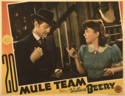 Mule Team Lobby Card Douglas Fowley Anne Baxter 1940 Old Movie Photo