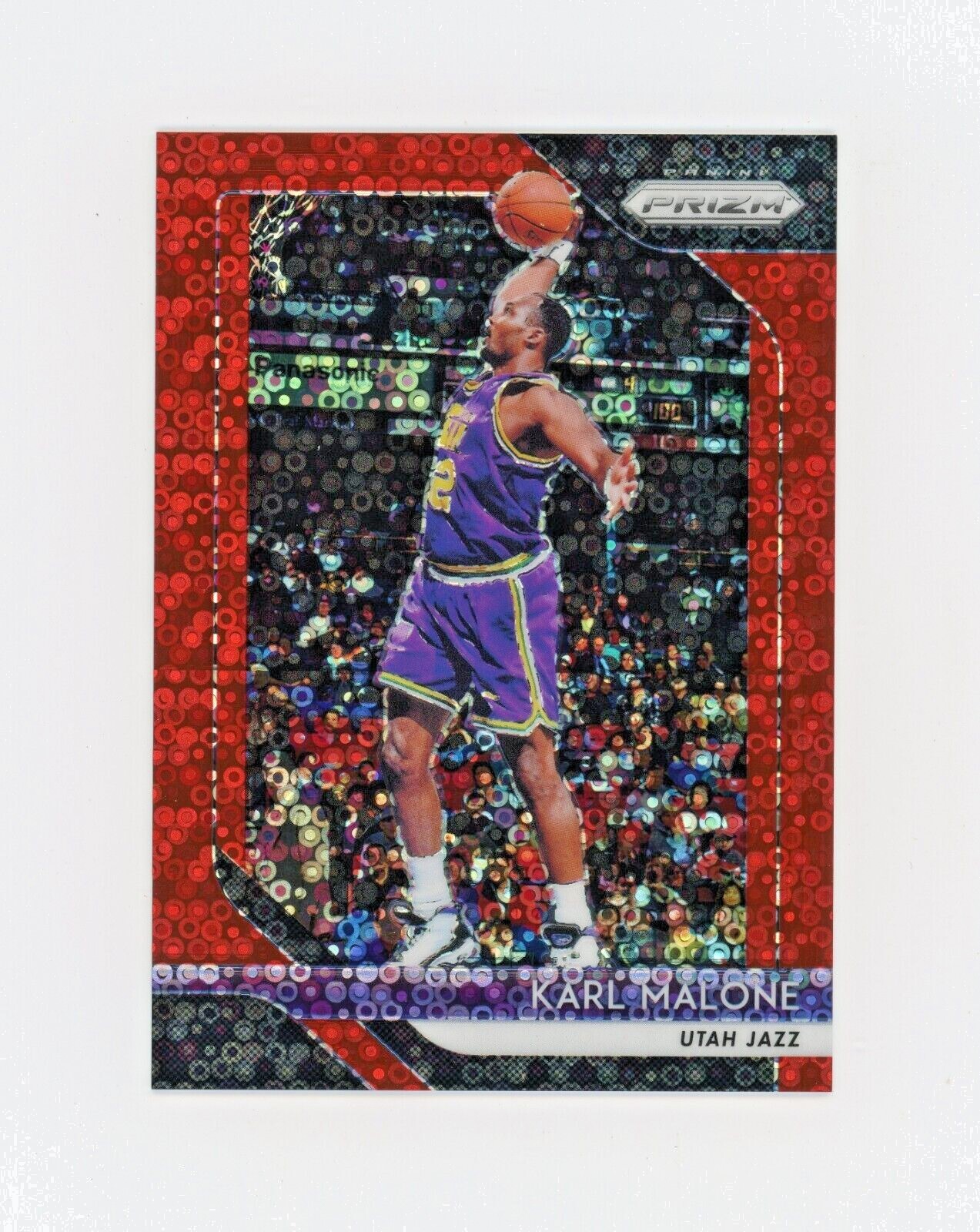 KARL MALONE 2018-19 Panini Prizm Red Fast Break Disco Prizm #003/125 Utah Jazz