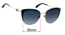 SFx Replacement Sunglass Lenses fits Bvlgari 6133 - 55mm Wide