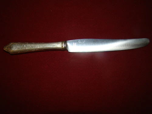 TOWLE STERLING SILVER  FRENCH BLADE KNIFE VIRGINIA CARVEL 9 3/4 NO MONOGRAM