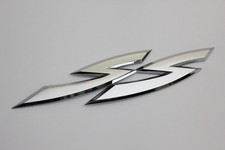 SS Chrome Silver & Black Boot Badge Emblem 170mm for Commodore NEW AU