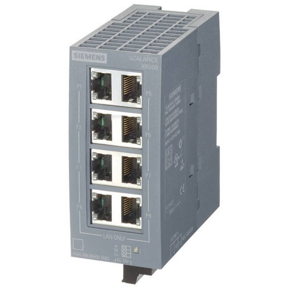 Siemens SCALANCE XB008 6GK50080BA101AB2 commutateur ethernet 8 ports rail din