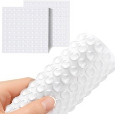 200 Pieces Cabinet Door Bumpers, 0.4inch Round Silicone Clear Self Adhesive
