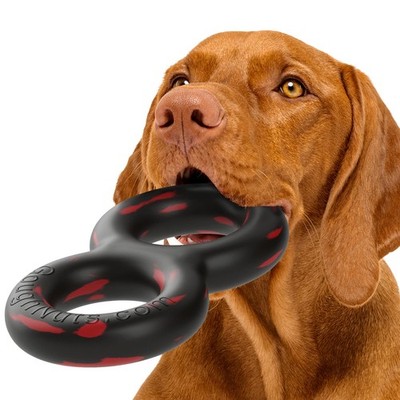 Goughnuts Indestructible Tug Toy for Aggressive Chewers Medium Dogs Black