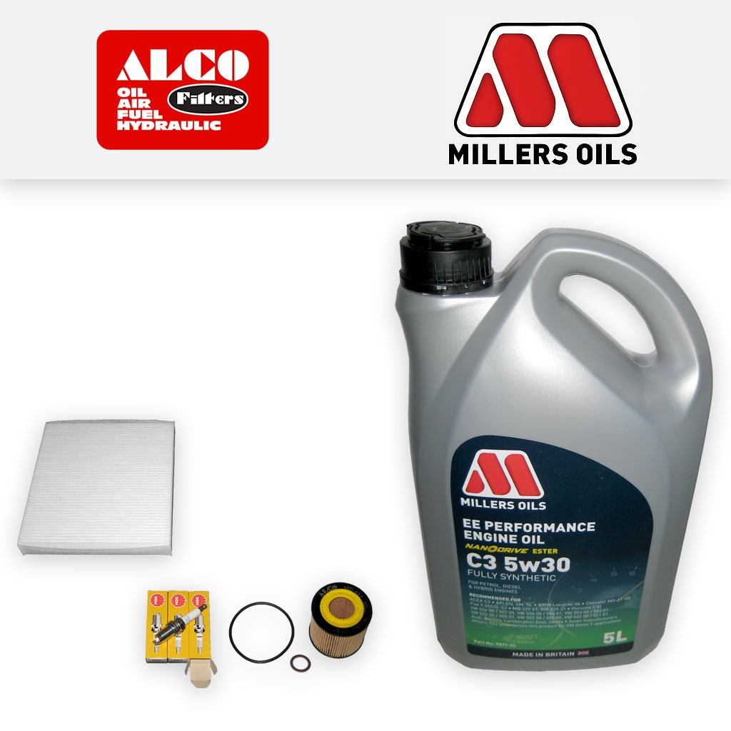 SERVICE KIT for SEAT IBIZA 6L 1.2 BBM OIL CABIN FILTERS PLUGS +OIL (2007-2008)