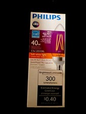 10 Pack Philips 549568 Led Bulb B11 3.3w 300 Lumen 2700k 90cri 120v Dimmable E12