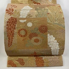 Excellent bag belt drum pattern pure silk Used BUYS-0