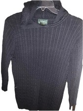 Lauren Ralph Lauren Cable Knit Hoodie Size S NWOT