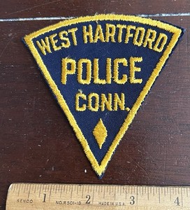 West Hartford, Conn.  Police PATCH, Vintage,