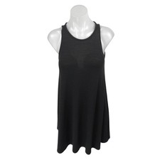 Gap Women's Black Sleeveless Cami Camisole Mini Swing Tank Shift Dress Size XS