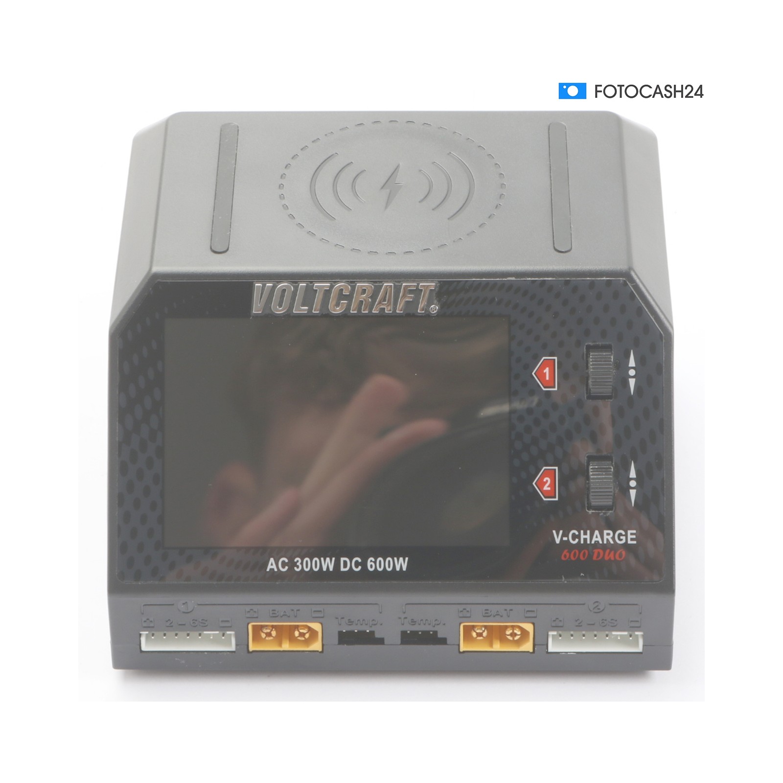 VOLTCRAFT V-Charge 600 DUO 3,5"" Dual Port Balance Charger Defective (287878)