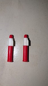 Vintage 1970s Shogun Warriors Great Mazinga Missiles (Pair) - Original Red White