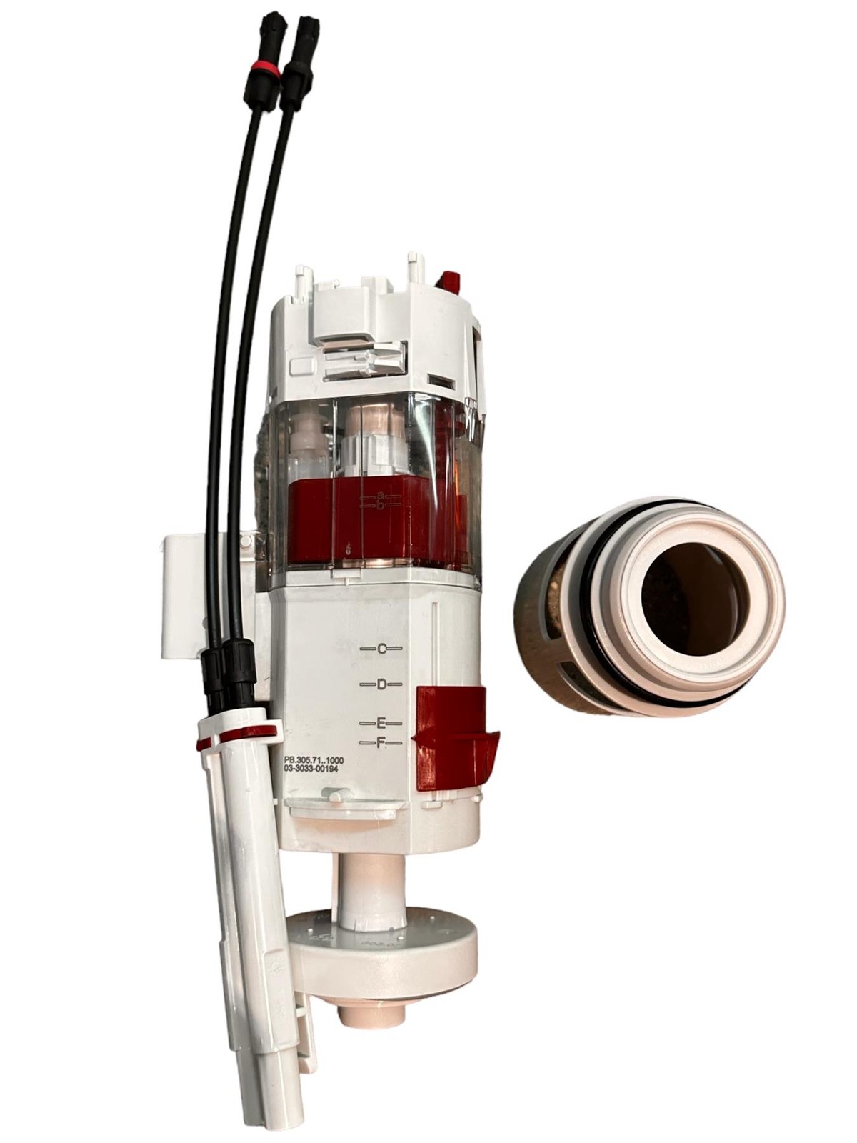 Sanit Twin Black Cable Flush Valve Dual Flush Concealed Cisterns 03.982.00..0000